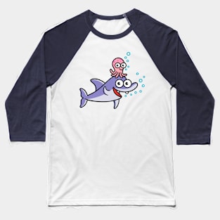 Little Dolphin and Friend Baseball T-Shirt